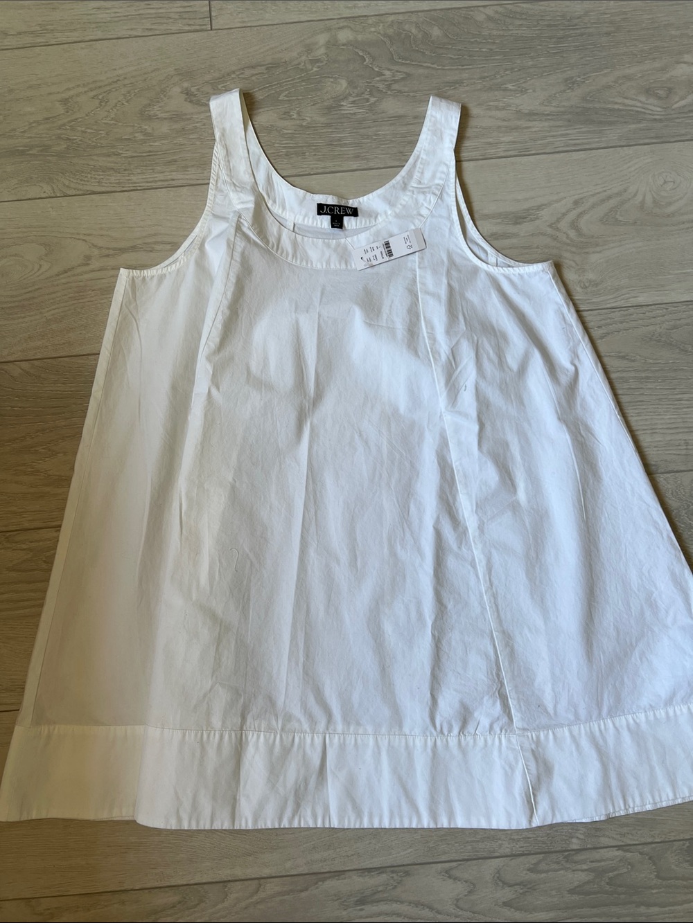 J Crew Scoopneck shift dress in cotton poplin - Picture 2 of 3